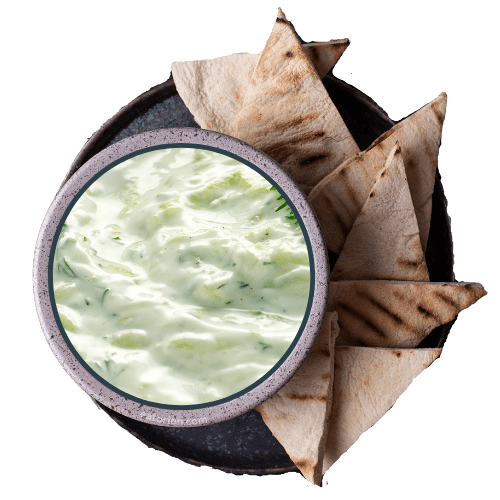 Tzatziki + Pita Chips or Pita Bread $5.99